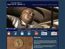 Tablet Screenshot of mayorvanjohnson.com
